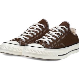 Brown Converse Low 'Dark Root' Shoes